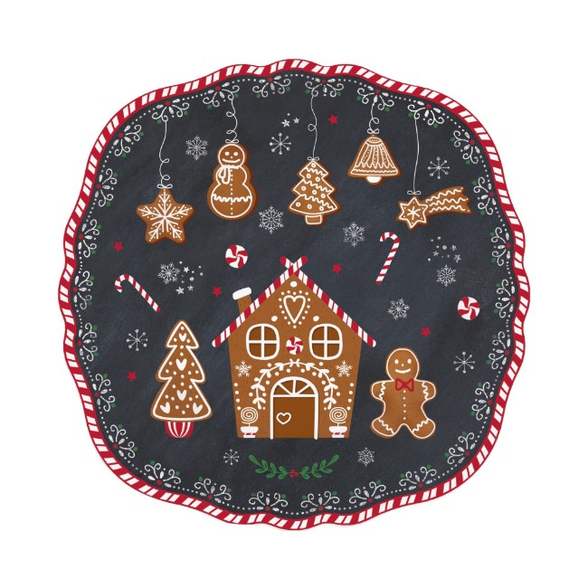 Десертна чиния, порцелан, 20 см, "GINGERBREAD" - Nuova R2S