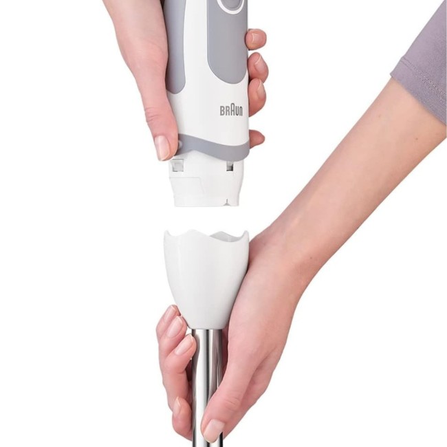 Ръчен пасатор MQ5207WH, 1000W, "MultiQuick 5 Vario", бял - Braun