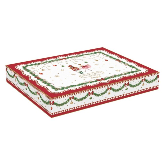 Поднос във формата на коледно дърво, порцелан, 28,5 x 21,5 см, "Magie de Noel" - Easy Life