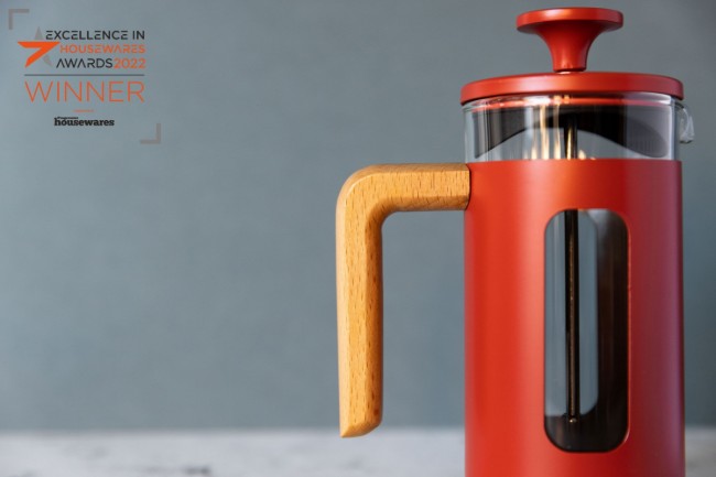 Кафемашина, изработена от боросиликатно стъкло, 350 мл, "Pisa", червена - La Cafetiere