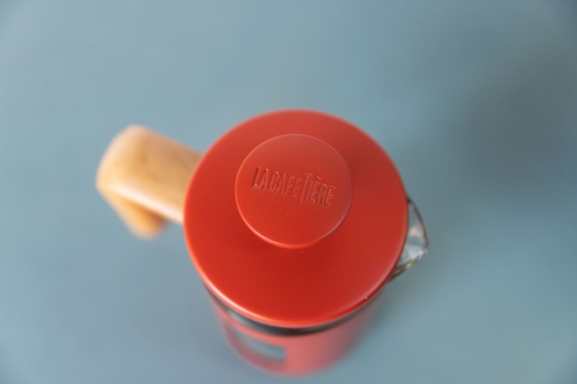 Кафемашина, изработена от боросиликатно стъкло, 350 мл, "Pisa", червена - La Cafetiere