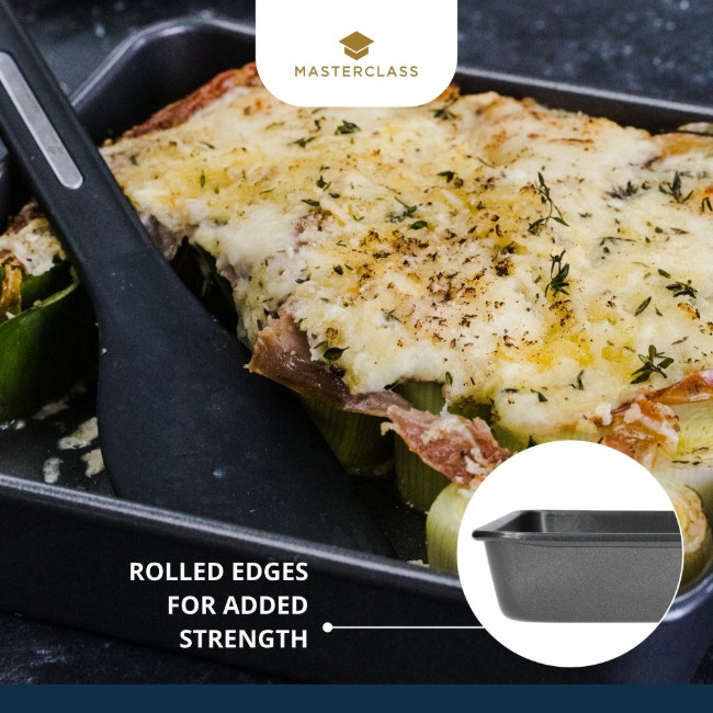 Тава за печене, квадратна, стомана, 23 х 23 см, "MasterClass" - Kitchen Craft