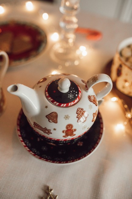 Комплект за сервиране на чай, порцелан, 350 мл., "GINGERBREAD" - Easy Life