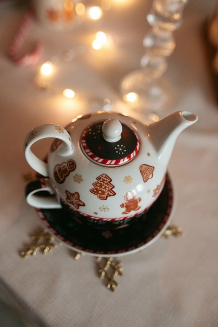Комплект за сервиране на чай, порцелан, 350 мл, "GINGERBREAD" - Nuova R2S