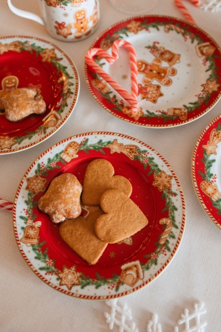 Комплект от 4 десертни чинии, порцелан, 19 см, "Fancy Gingerbread" - Nuova R2S