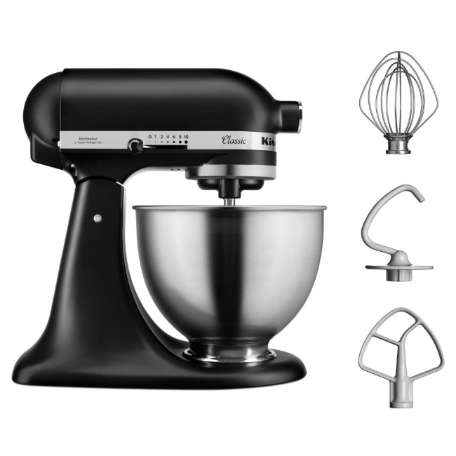 Миксер Classic®, 4.3L, Matte Black - KitchenAid