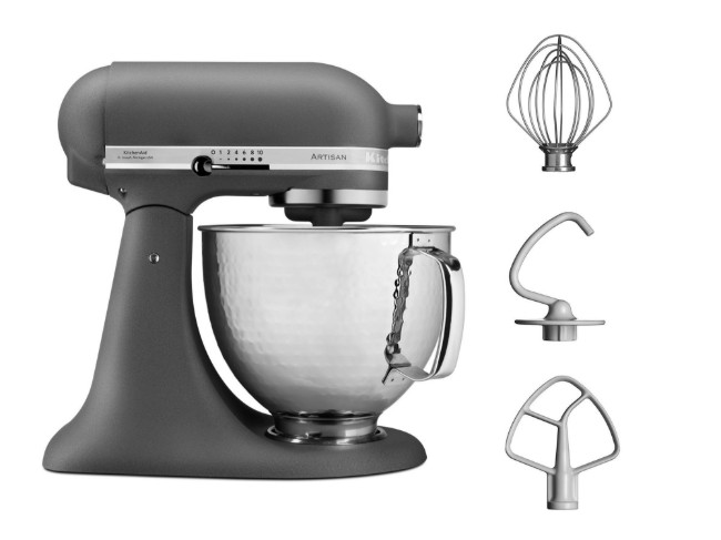 Миксер с купа 4.8L, гама “Artisan”, модел 156, цвят “Imperial Grey” - KitchenAid