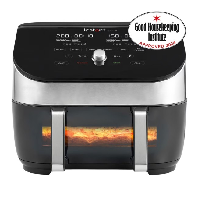 Двоен фритюрник с горещ въздух, 8,5 л / 1700 W, Vortex Plus VersaZone ClearCook - Instant Pot