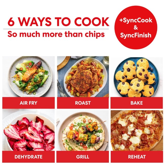 Двоен фритюрник с горещ въздух, 8,5 л / 1700 W, Vortex Plus VersaZone ClearCook - Instant Pot