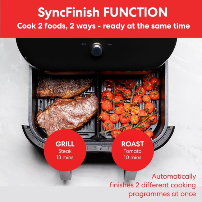Двоен фритюрник с горещ въздух, 8,5 л / 1700 W, Vortex Plus VersaZone ClearCook - Instant Pot
