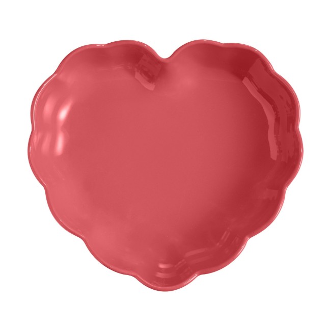 Форма за печене във формата на сърце, керамична, 26,5 х 24,5 см / 1,8 л, Rose Candy - Emile Henry