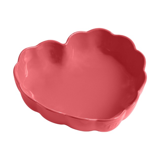 Форма за печене във формата на сърце, керамична, 26,5 х 24,5 см / 1,8 л, Rose Candy - Emile Henry