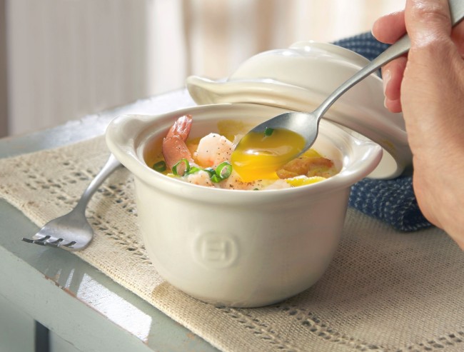 Купа с поставка за яйца, 14 х 11 см, "Глина" - Емил Хенри