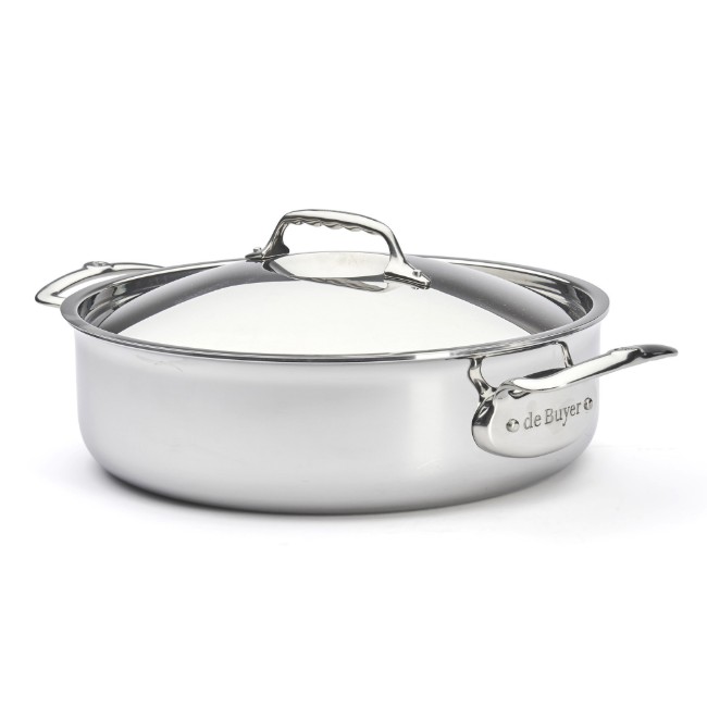 Тиган за соте "Affinity" с 2 дръжки, 28 см / 4,6 л, неръждаема стомана - марка "de Buyer"