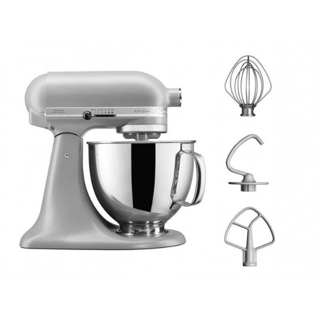 Планетарен миксер  Artisan, 4.8 л, Модел 125, Matte Grey - KitchenAid