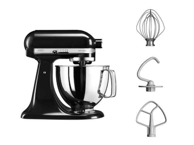 Планетарен миксер Artisan 4.8 л, Модел 125, Onyx Black - KitchenAid