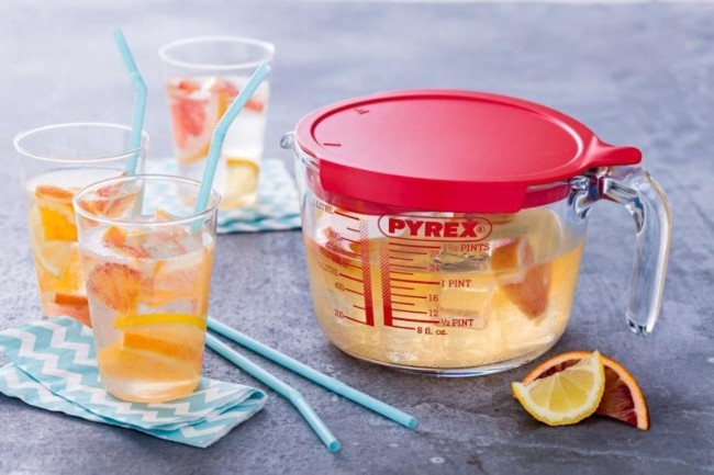 Мерителна чаша, с капак, топлоустойчиво стъкло, 1000 мл - Pyrex