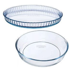 Комплект от 2 форми за печене, топлоустойчиво стъкло, 26 см/28 см - Pyrex