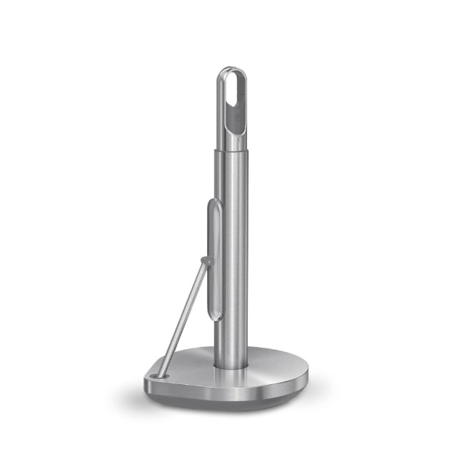 Поставка за хартиени кърпи с включен спрей, 38,1 см, Brushed - simplehuman