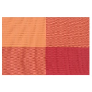 Комплект от 4 постелки за маса, 45 × 30 см, Оранжев