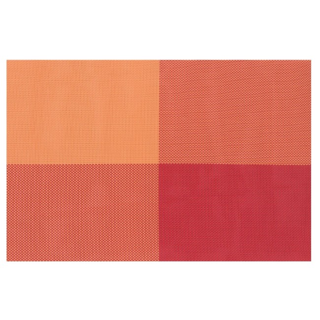 Комплект от 4 постелки за маса, 45 × 30 см, Оранжев
