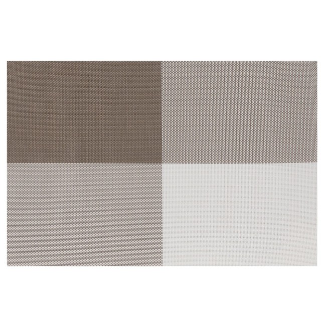 Комплект от 4 постелки за маса, 45 × 30 см, Кафяв