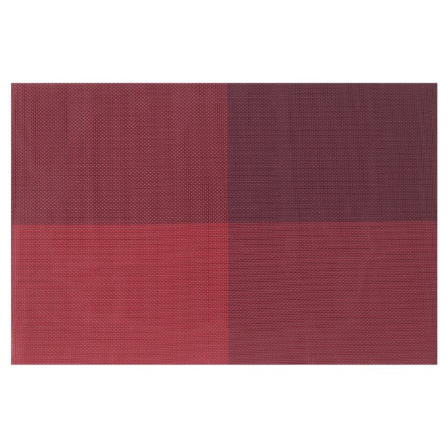 Комплект 4 постелки за маса, Бургундско червено, 45 × 30 см