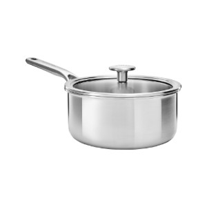 Тенджера с капак, неръждаема стомана, 3 слоя, 18 см/2,1 л, "MultiPly" - KitchenAid