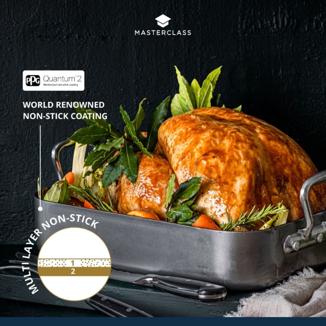 Тава за пържоли, с дръжки, 40 х 28 см - от MasterClass