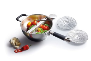 3-сеедно устройство 43,5 x 21 x 19,5 см неръждаема стомана - от MasterClass