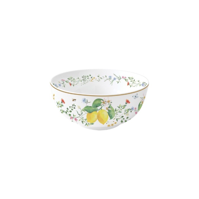 Порцеланова купа, 15см, "Fleurs et Citrons" - Nuova R2S