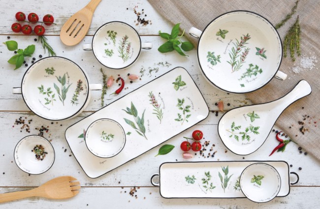 Комплект за сервиране на предястия от 4 части, "Herbarium" - Nuova R2S
