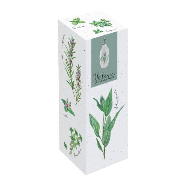 Бутилка олио/оцет, порцелан, 300 мл, "Herbarium" - Nuova R2S