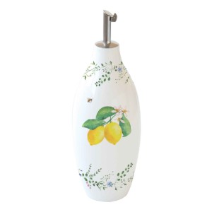 Бутилка за олио/оцет, порцелан, 300 ml, "Fleurs et Citrons" - Nuova R2S