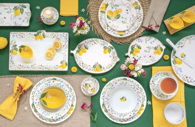 Комплект от 6 кухненски прибора, "Fleurs et Citrons" - Nuova R2S