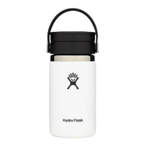 Термоизолираща бутилка, неръждаема стомана, 355 мл, "Wide Sip", бяла - Hydro Flask