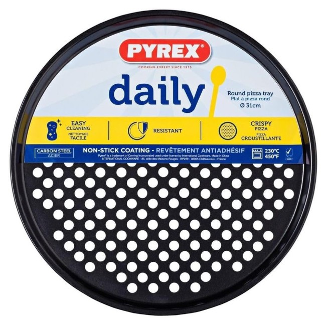 Перфорирана форма за пица, въглеродна стомана, 31см, "Daily" - Pyrex