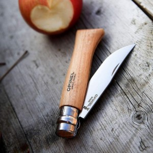 N°08 джобно ножче, неръждаема стомана, 8,5 см, блистер, "Tradition Inox" - Opinel