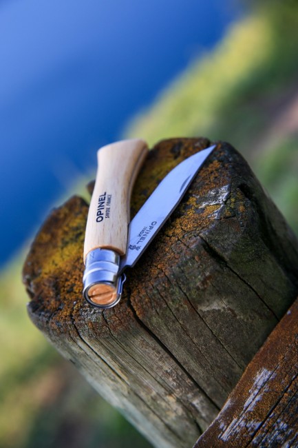 N°10 джобен нож, неръждаема стомана, 10 см, блистер, "Tradition Inox" - Opinel