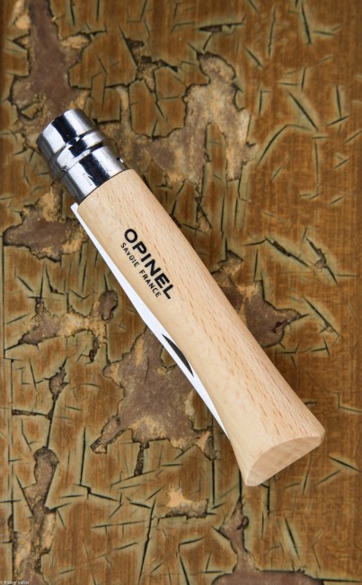 N°10 джобен нож, неръждаема стомана, 10 см, блистер, "Tradition Inox" - Opinel