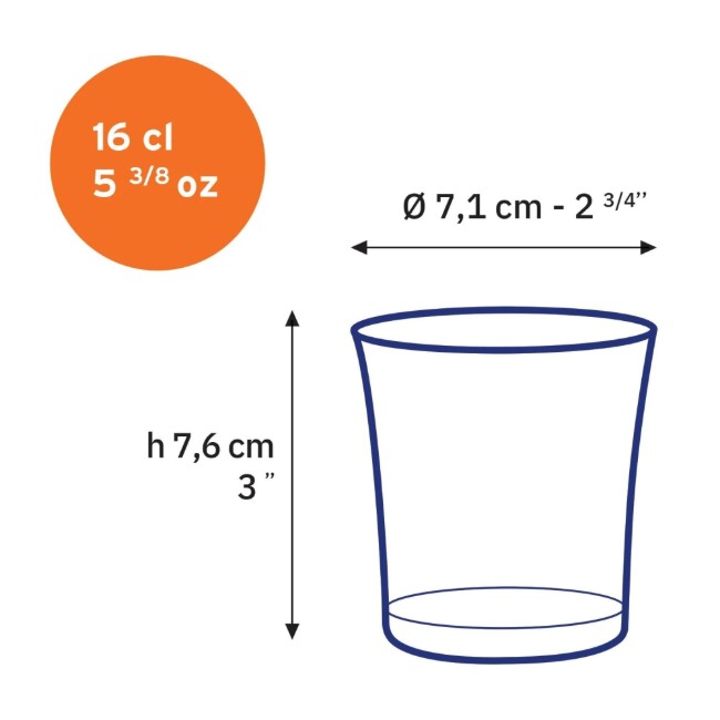 Комплект от 4 чаши за пиене, изработени от стъкло, 160 ml, "Lys" - Duralex