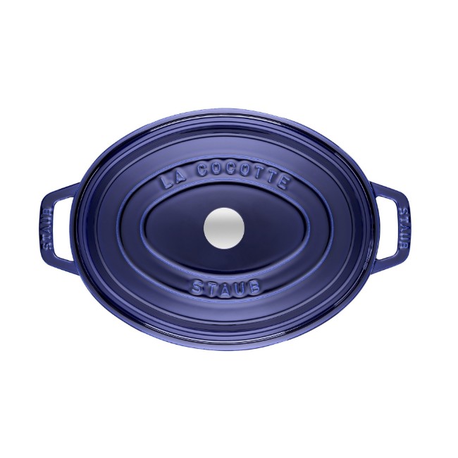 Овална чугунена тенджера Cocotte, 29 см/4,2 л, цвят "Тъмно синьо" - Staub