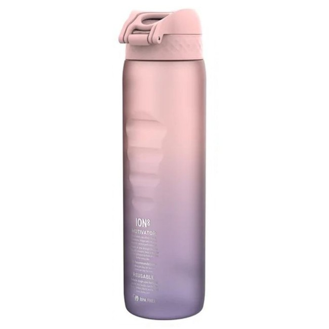 Бутилка за вода, recyclon™, 1 л, Purple/Rose Motivator - Ion8