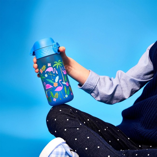 Детска бутилка за вода, recyclon™, 350 мл, Flamingos - Ion8