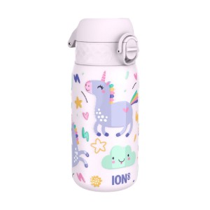Детска бутилка за вода, неръждаема стомана, 400 мл, Unicorns - Ion8
