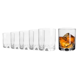 Комплект чаши за уиски от 6 части, стъклени, 260мл, "Mixology" - Krosno