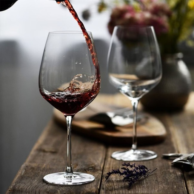 Комплект от 6 чаши за вино Pinot Noir, кристално стъкло, 810 мл, "Divine" - Krosno