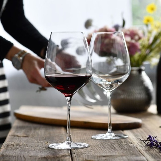 Комплект от 6 чаши за вино Pinot Noir, кристално стъкло, 810 мл, "Divine" - Krosno