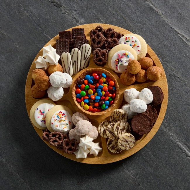 Въртяща се чиния, с капак, бамбук, 35.5 см - Farberware