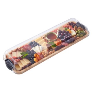 Сервираща дъска с капак, бамбук, 17x56 см, "Farberware" - Kitchen Craft